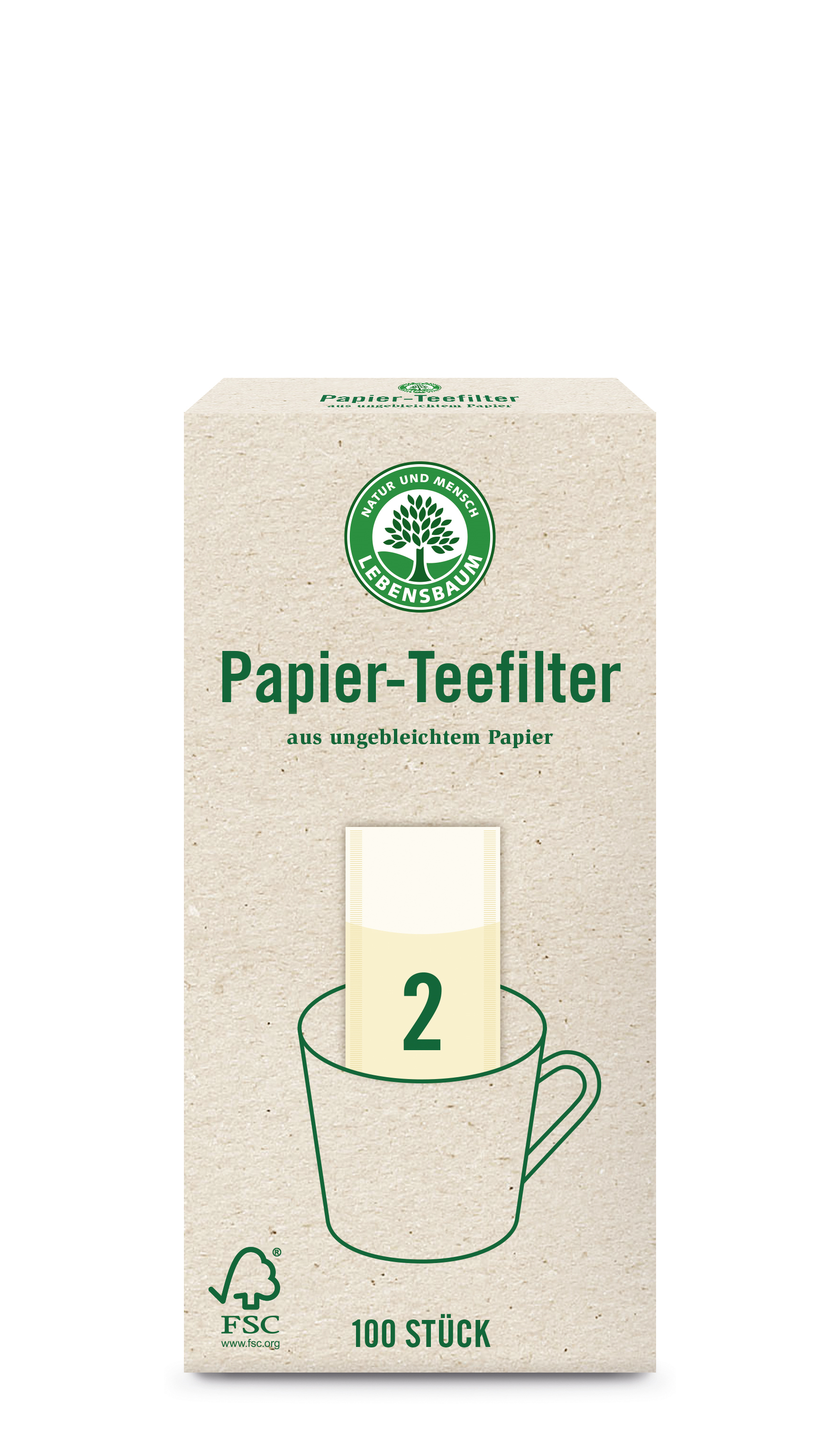 Bio Papier-Teefilter