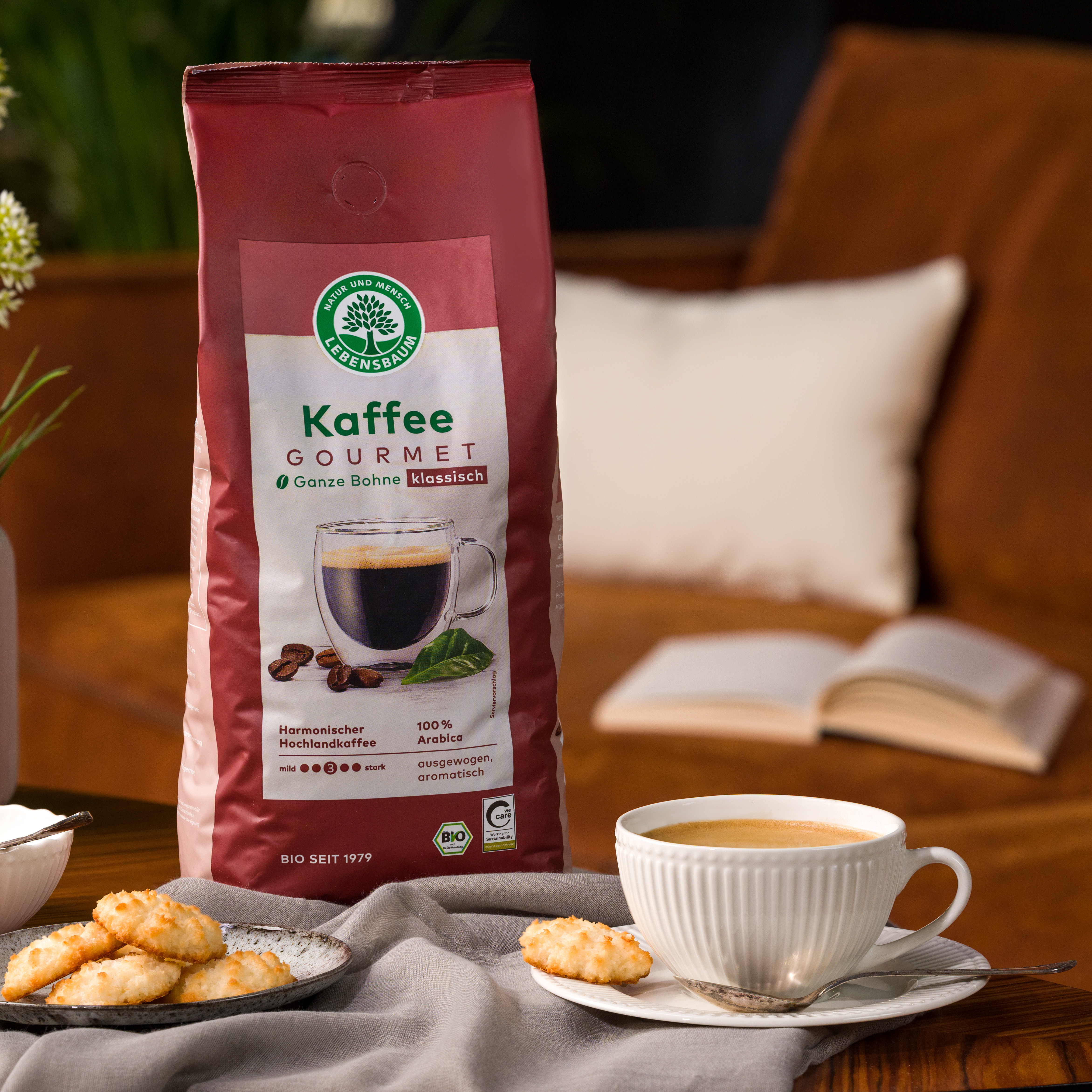 Bio Gourmet Kaffee ganze Bohne