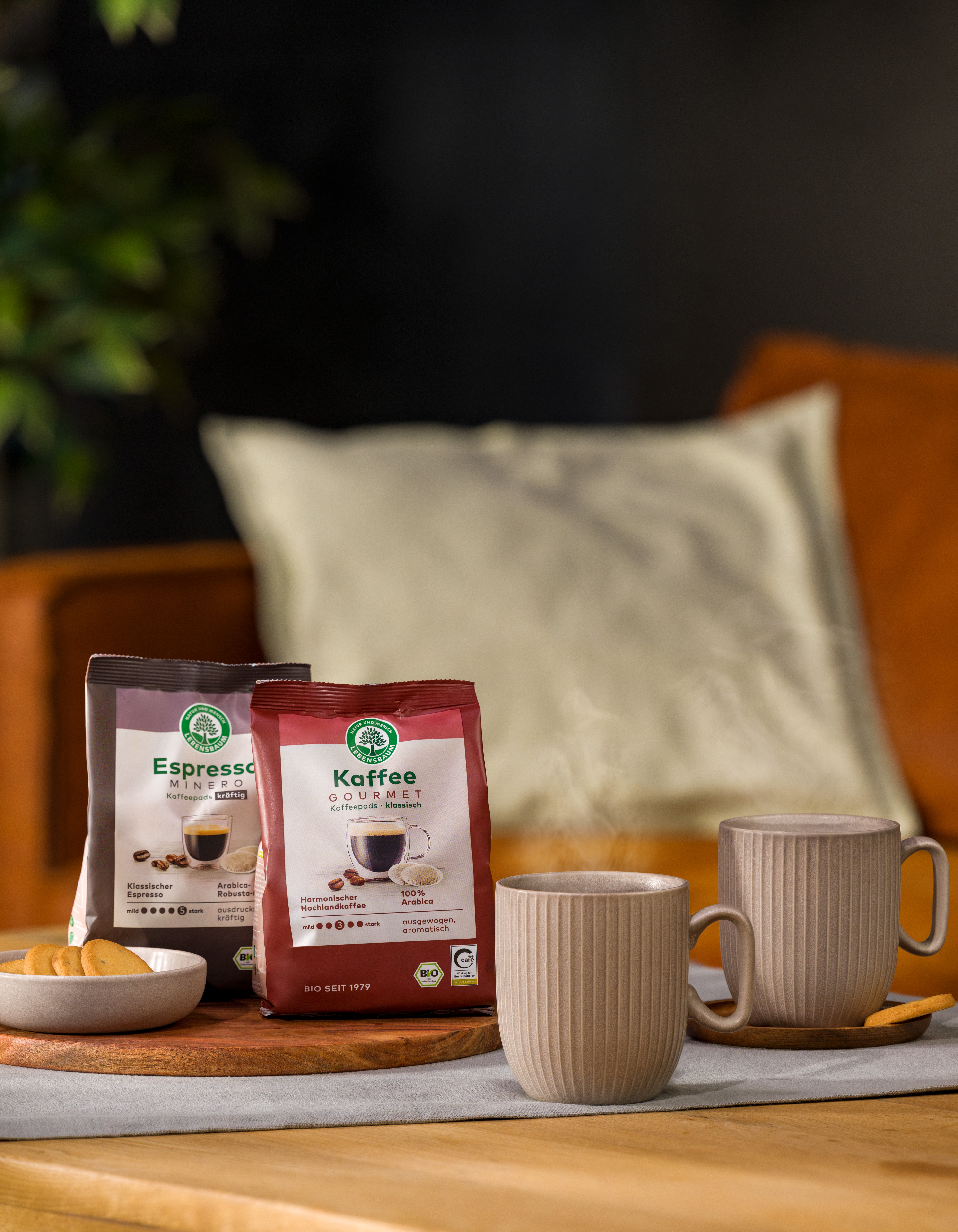 Bio Espresso Minero und Gourmet Kaffee Pads