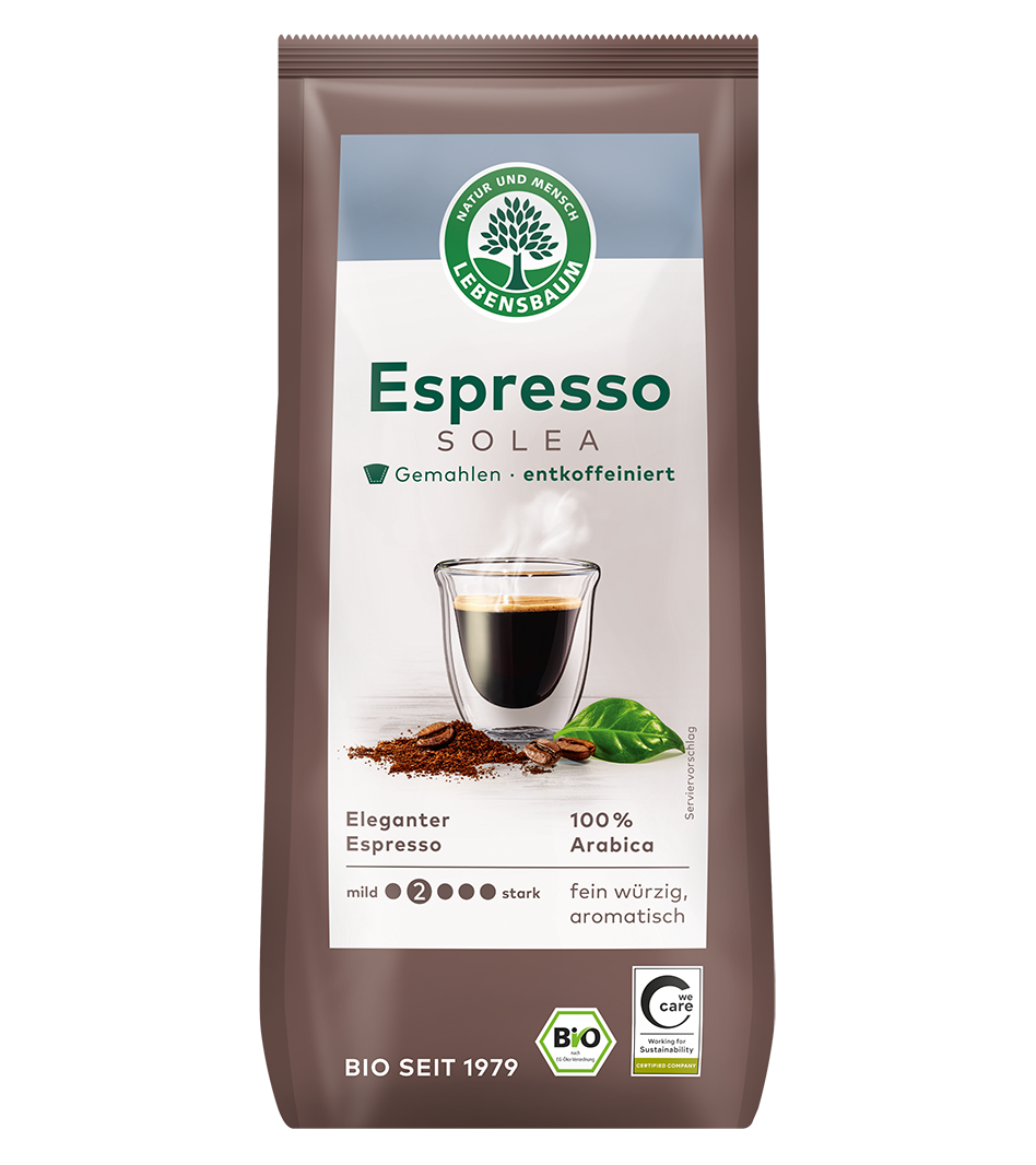 Espresso Solea®, entkoffeiniert, gemahlen