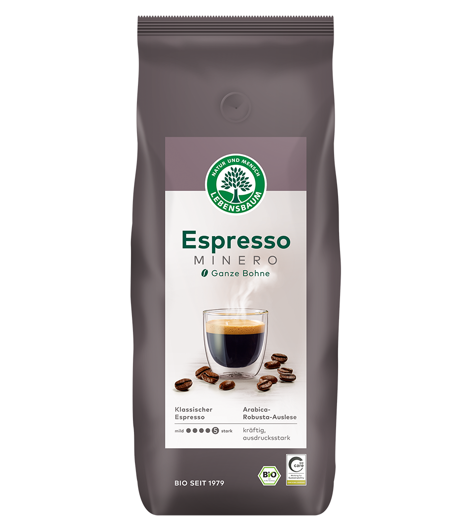 Bio Espresso Minero Kaffee ganze Bohne